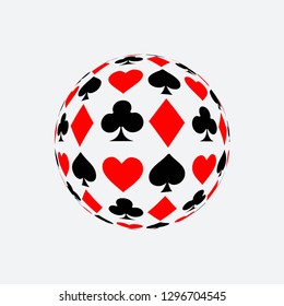 Poker Globe Vector