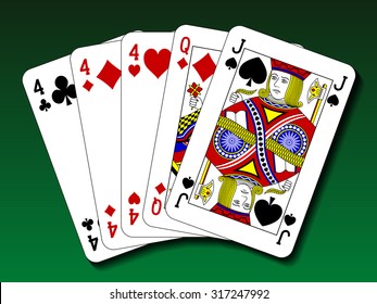Poker hand - Three of a kind, trips