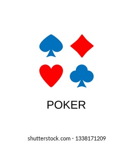 Poker icon. Poker concept symbol design. Stock - Vector illustration can be used for web