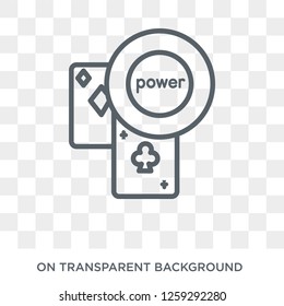 Poker icon. Poker design concept from Entertainment collection. Simple element vector illustration on transparent background.