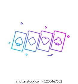 Poker icon design vector