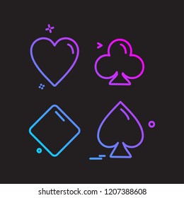 Poker icon design vector