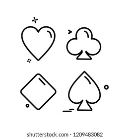 Poker icon design vector