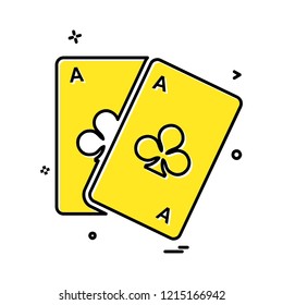 Poker icon design vector