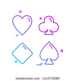 Poker icon design vector