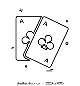 Poker icon design vector