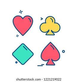 Poker icon design vector