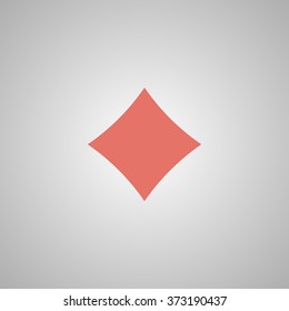 poker icon. Flat design style eps 10