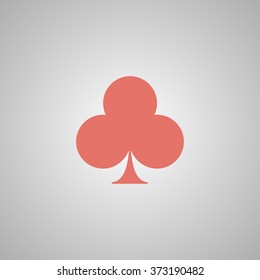 poker icon. Flat design style eps 10