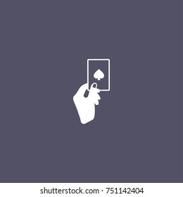 poker icon. game sign