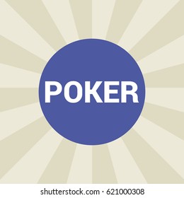 poker icon. sign design. background