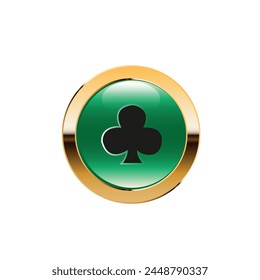 Poker icons illustrated in vectors