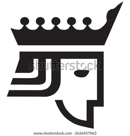 poker king icon vector design


