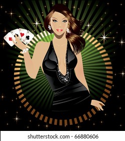 Poker lady