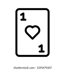 poker line icon