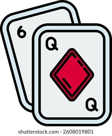 Poker Line vector Icon Design
