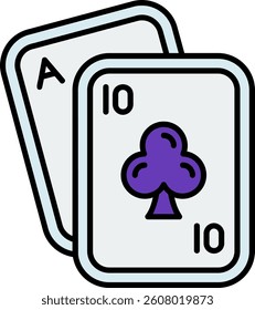 Poker Line vector Icon Design