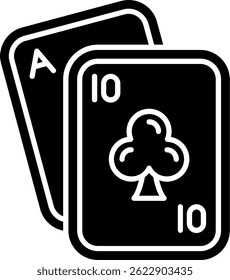 Poker Line vetor Icon Design