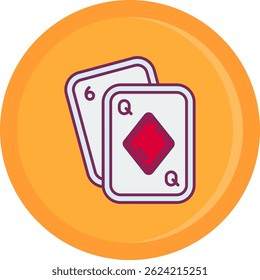 Poker Line vector Icon Design