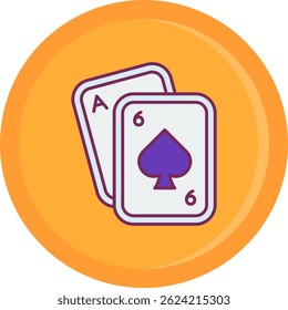 Poker Line vector Icon Design
