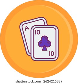 Poker Line vetor Icon Design