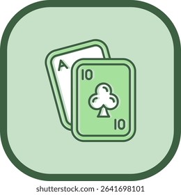 Poker Line vector Icon Design