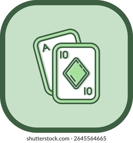 Poker Line vector Icon Design