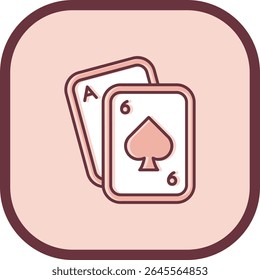 Pokerzeile, Vektorsymbol-Design