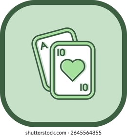 Poker Line vetor Icon Design
