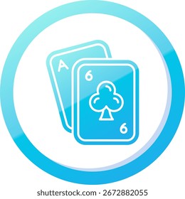 Poker Line vetor Icon Design