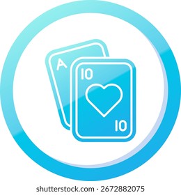 Poker Line vector Icon Design