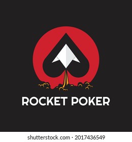 Poker logo with an airplane symbol in its logo, has a meaning that always goes up