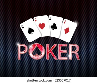 poker logo with poker card