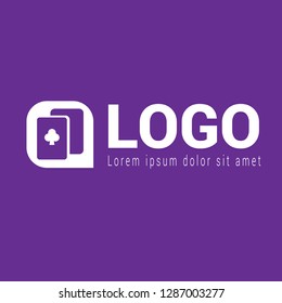 poker logo concept. Designed for your web site design, logo, app, UI