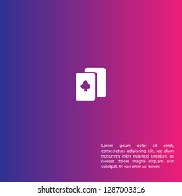 poker logo concept. Designed for your web site design, logo, app, UI