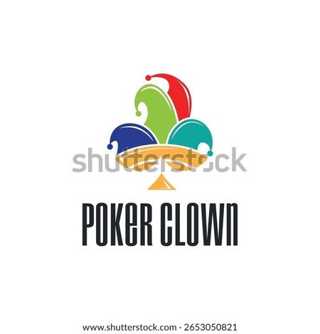 poker logo design a simple minimalist card game gambler game with card symbols as the design illustration template symbol