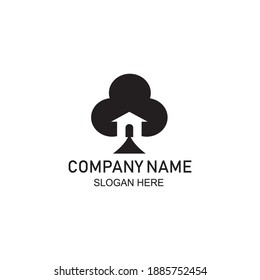 Ilustración vectorial del diseño del logotipo de Poker
