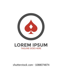 poker logo. icon. vector illustration