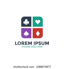 poker logo. icon. vector illustration