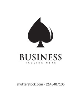 Poker logo vector template, Creative Casinologo design concept