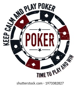 Poker logo vintage emblems for poker club, casino, championship vector Illustrations on a white background