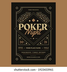 Poker Night Flyer Poster Template
