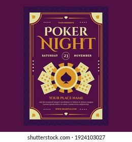 Poker Night Flyer Poster Template