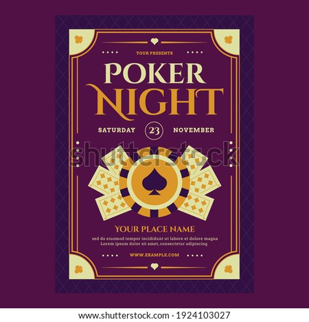 Poker Night Flyer Poster Template