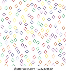 Poker pattern - vector background with playing card suits. Line illustration for print, textile, paper.