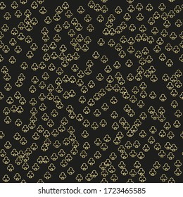 Poker pattern - vector seamless background with playing card suits.