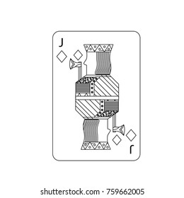 poker playing card jack diamond