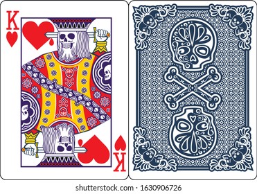 king of hearts card tattoo