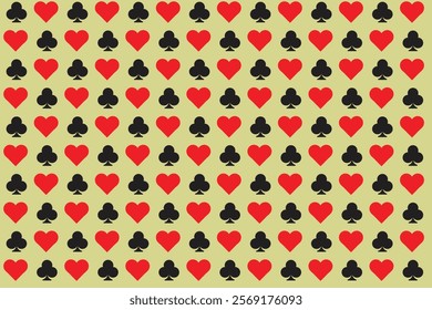 Poker playing card pattern simple 