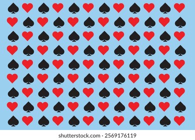 Poker playing card pattern simple 